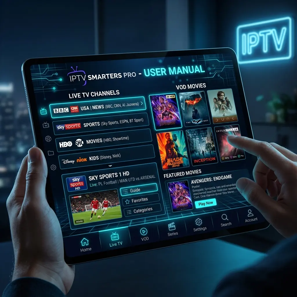 IPTV Smarters Pro Handleiding: Kanalen, Films en Series Bekijken